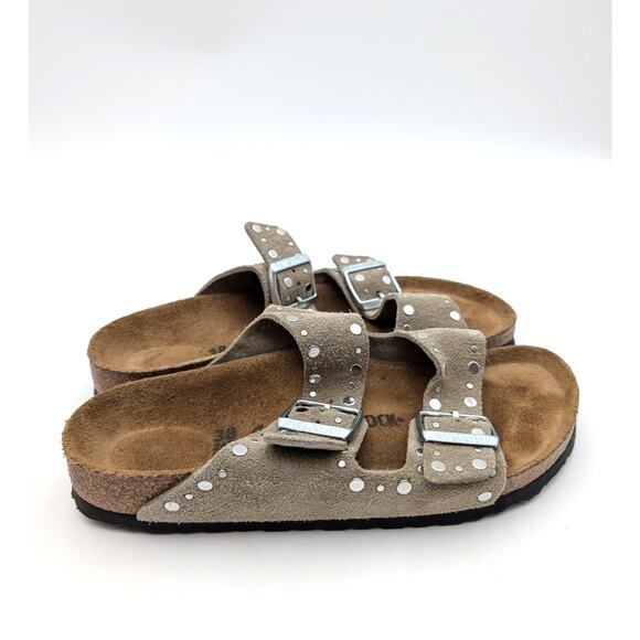 Birkenstock Arizona Rivets Studded Slide Sandals Unisex Size US W7/M5 EU38 - Picture 3 of 15